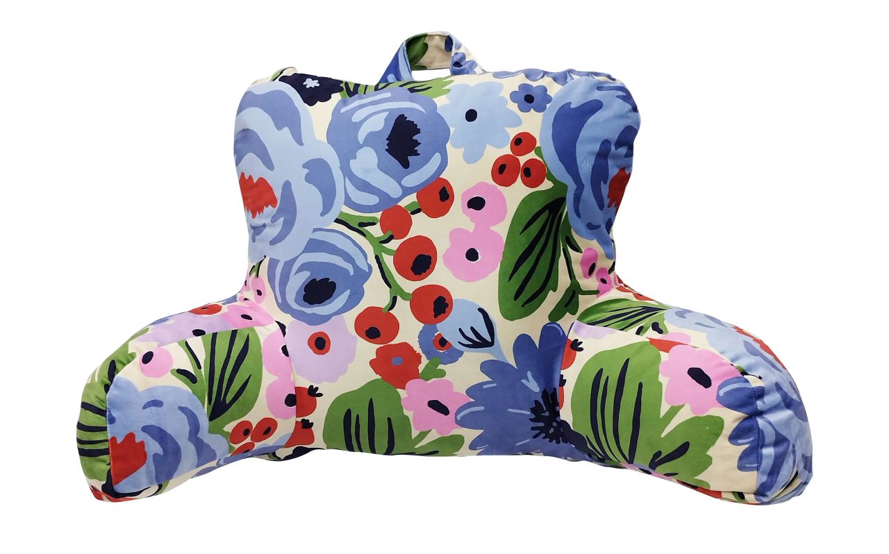 Floral Print Reading Pillow