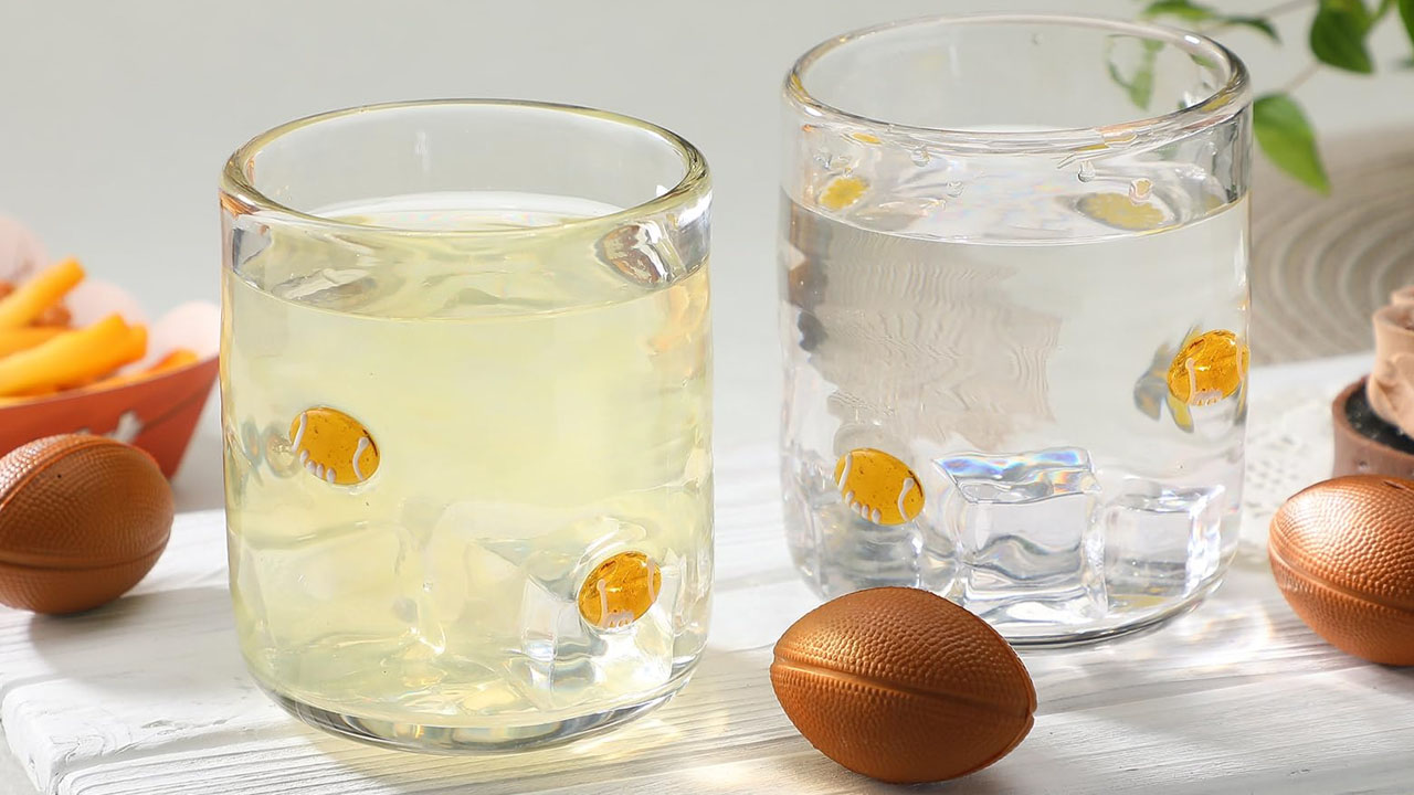 Football Icon Juice Glasses