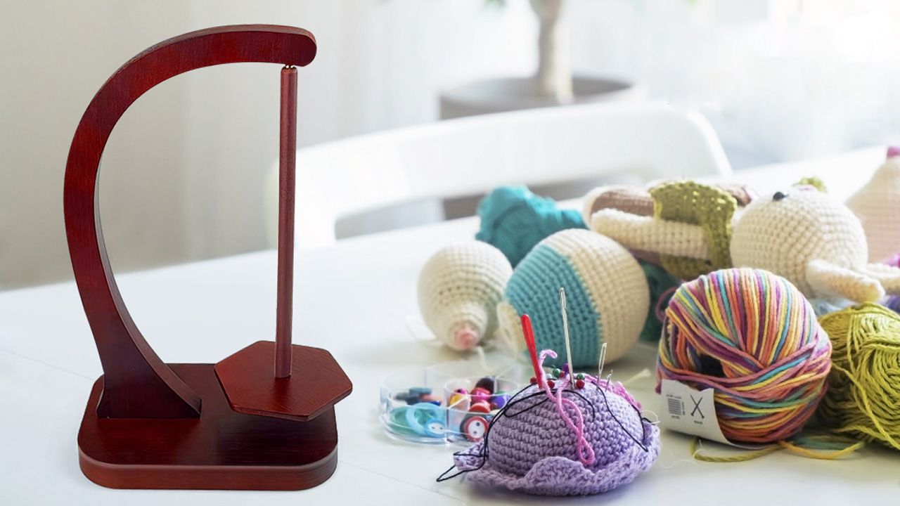 Grandma Hobby Gifts for Valentines Day - Yarn Holder for Crocheting and Knitting