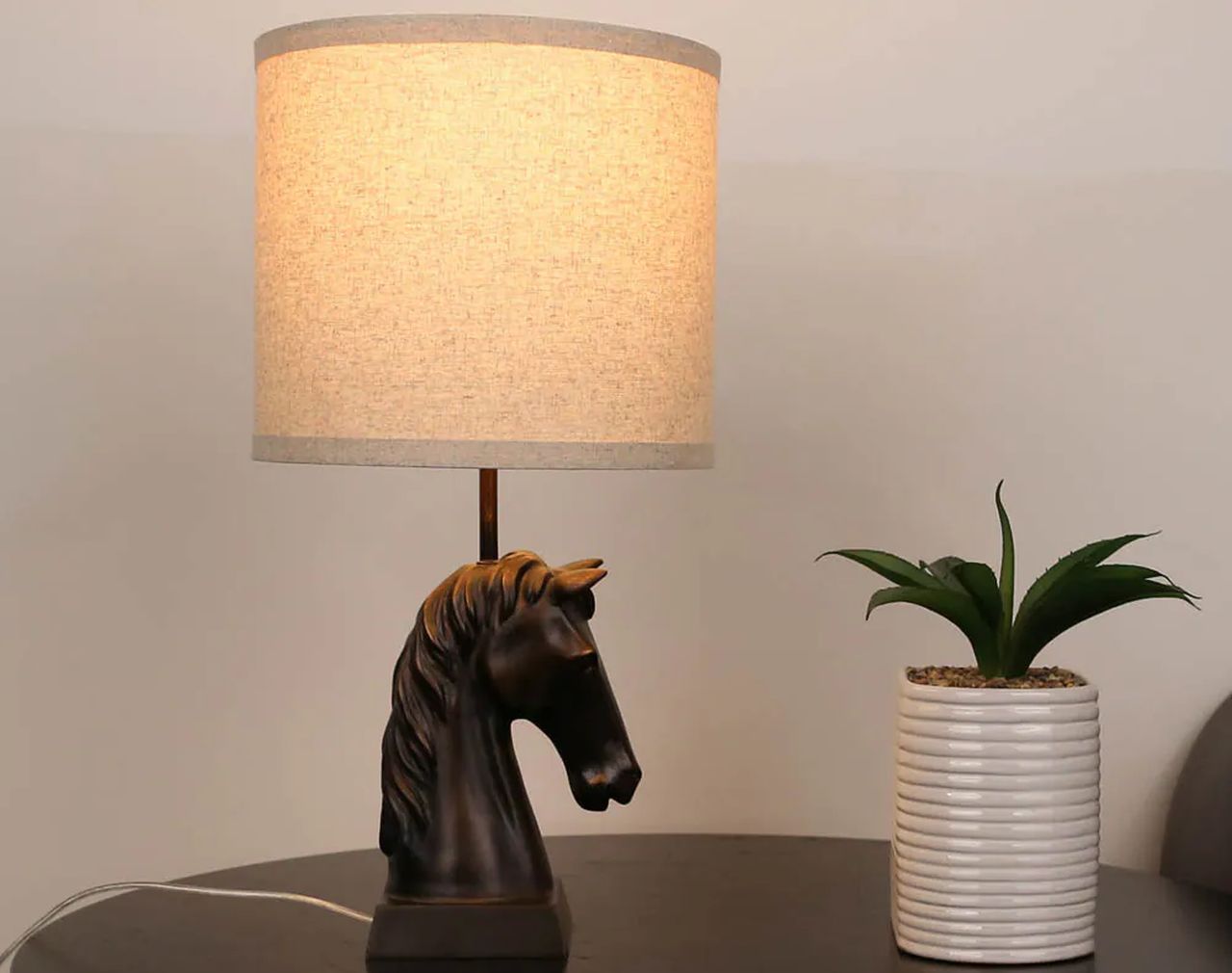 Horse Head Table Lamp