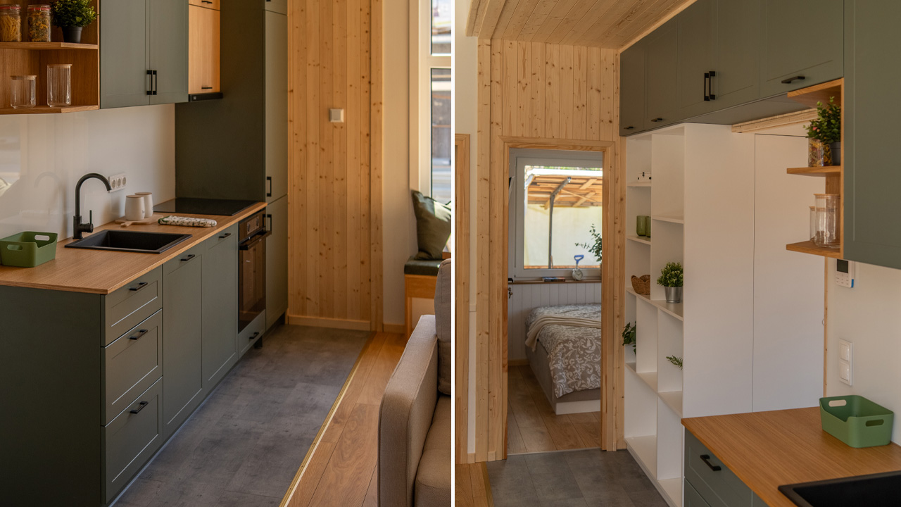 Kitchen of Evergreen Tiny House_2