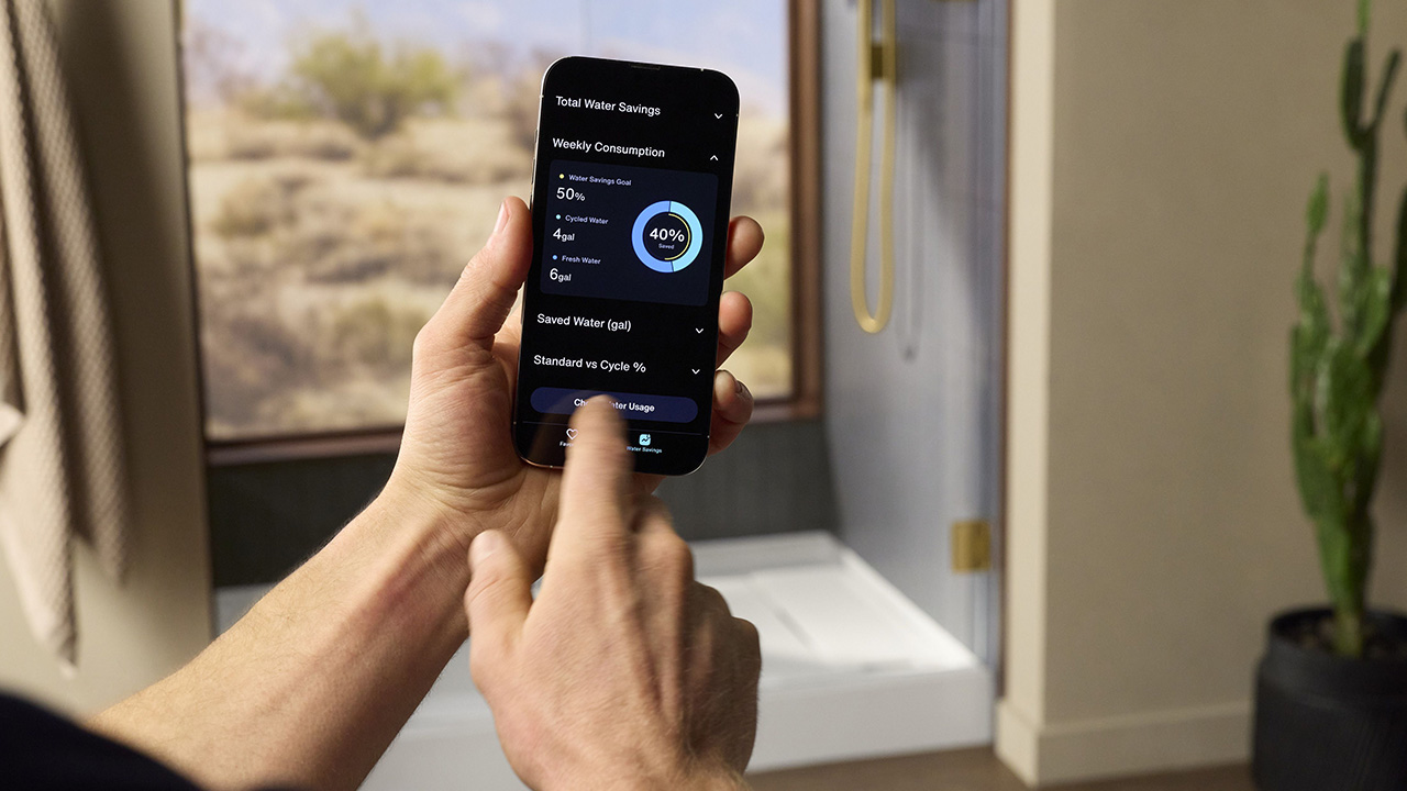 Kohler’s Anthem EvoCycle Shower System Reuses Water in Real Time