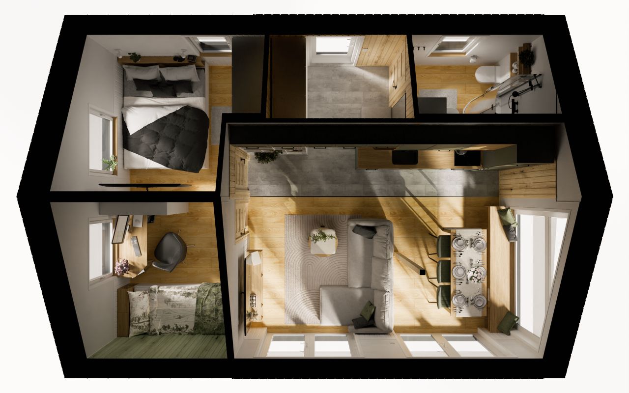 Layout of Evergreen Tiny House