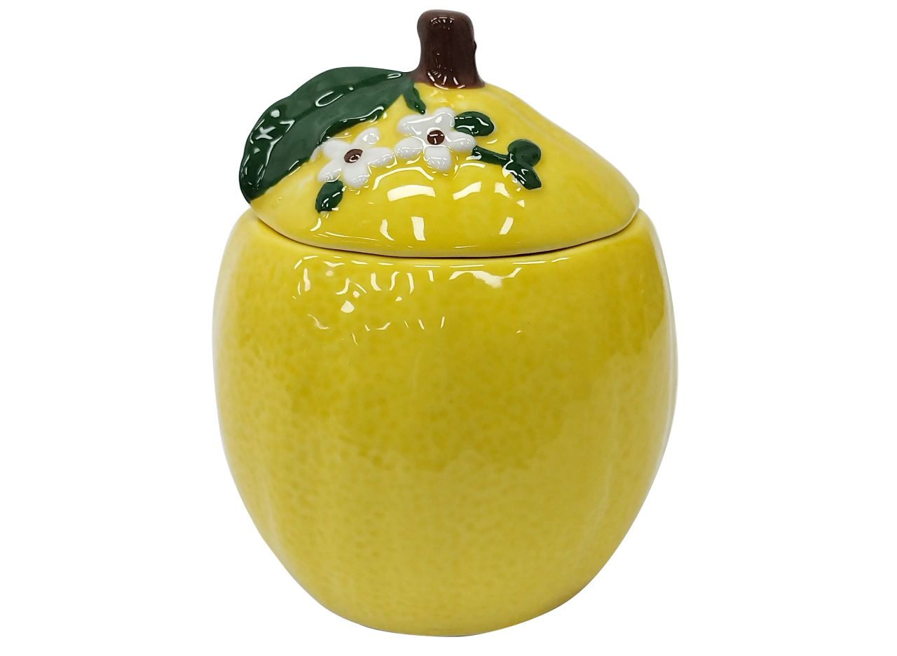 Lemon Ceramic Sugar Jar with Lid
