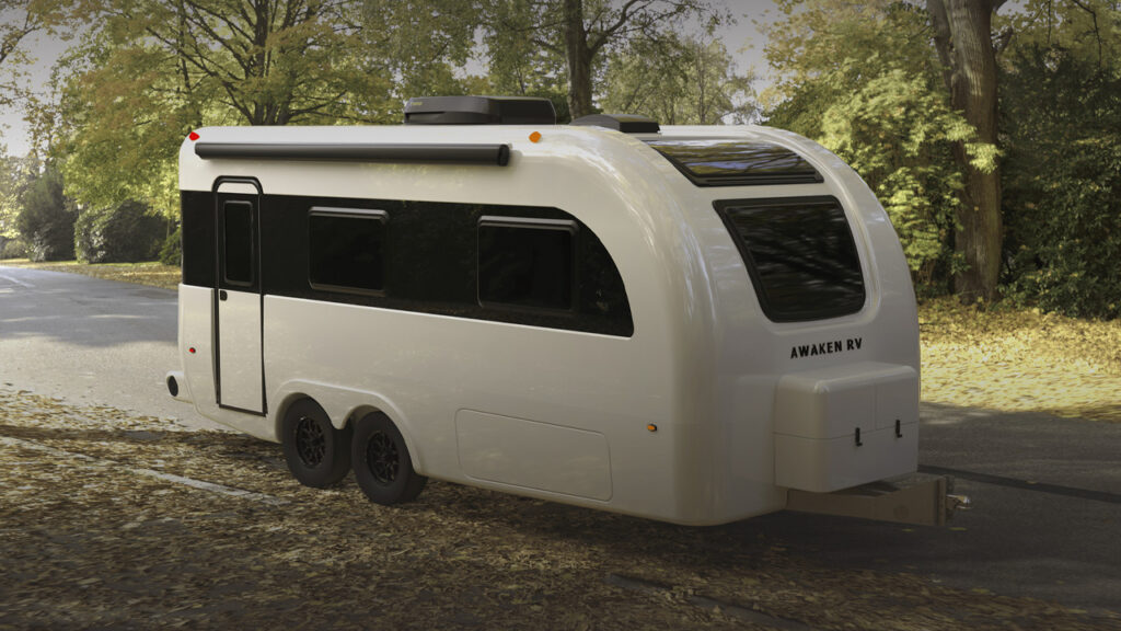 Awaken RV’s MorningStar Travel Trailer Stands Out With Its Double-Hull Fiberglass Body MorningStar Dual-Shell Fiberglass Travel Trailer