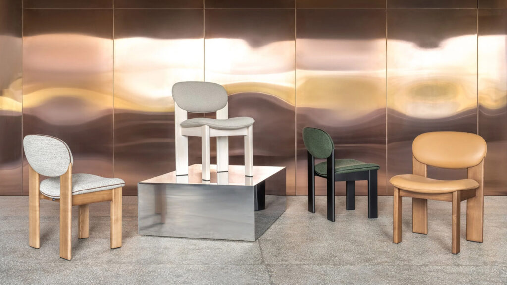 Noom Archipen Chair Brings Kinetic Visual to Your Space With Flat Legs Twisted in Different Directions Noom Introduces Archipen Chair Featuring Clean Lines and Flat legs Twisted in Different Directions