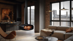 Oval 80 Fireplace Mounts or Suspends to Become Centerpiece in the Room Ortal Launches Oval 80 Suspended Fireplace Model for IBS 2026