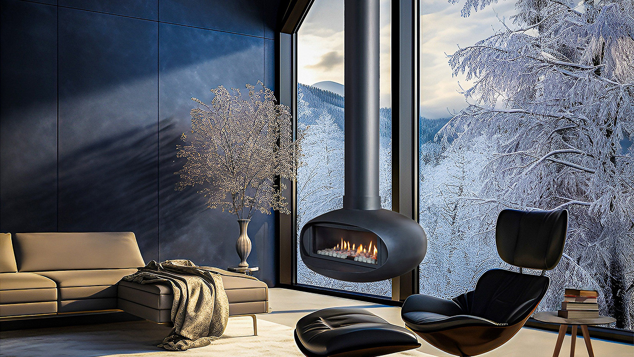 Ortal Launches Oval 80 Suspended Fireplace Model for IBS 2026