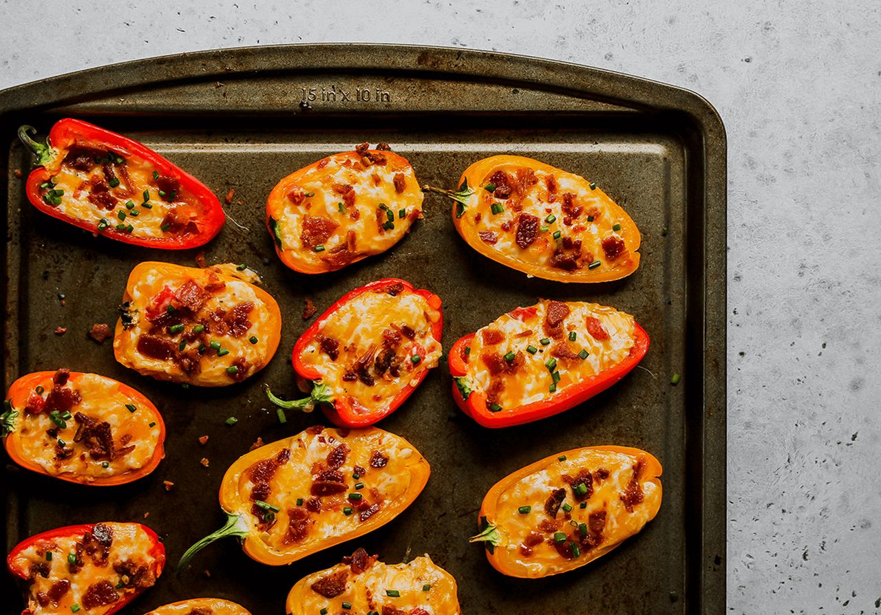 Pimiento Cheese Pepper Poppers