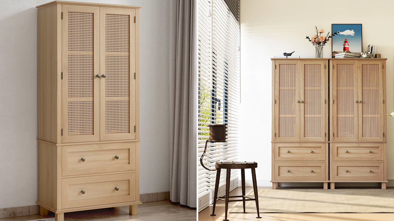Rattan Cabinet with Doors