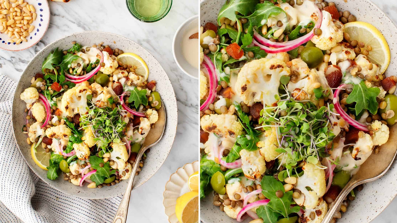 Roasted Cauliflower Salad