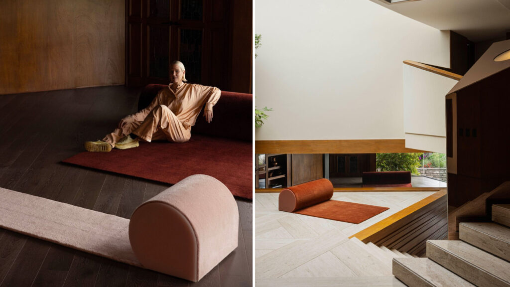 Sabine Marcelis Designs One-Of-A-Kind Rug That Doubles as Seating Furniture Sabine Marcelis’ Designs Rug That Doubles Up as Seating Furniture