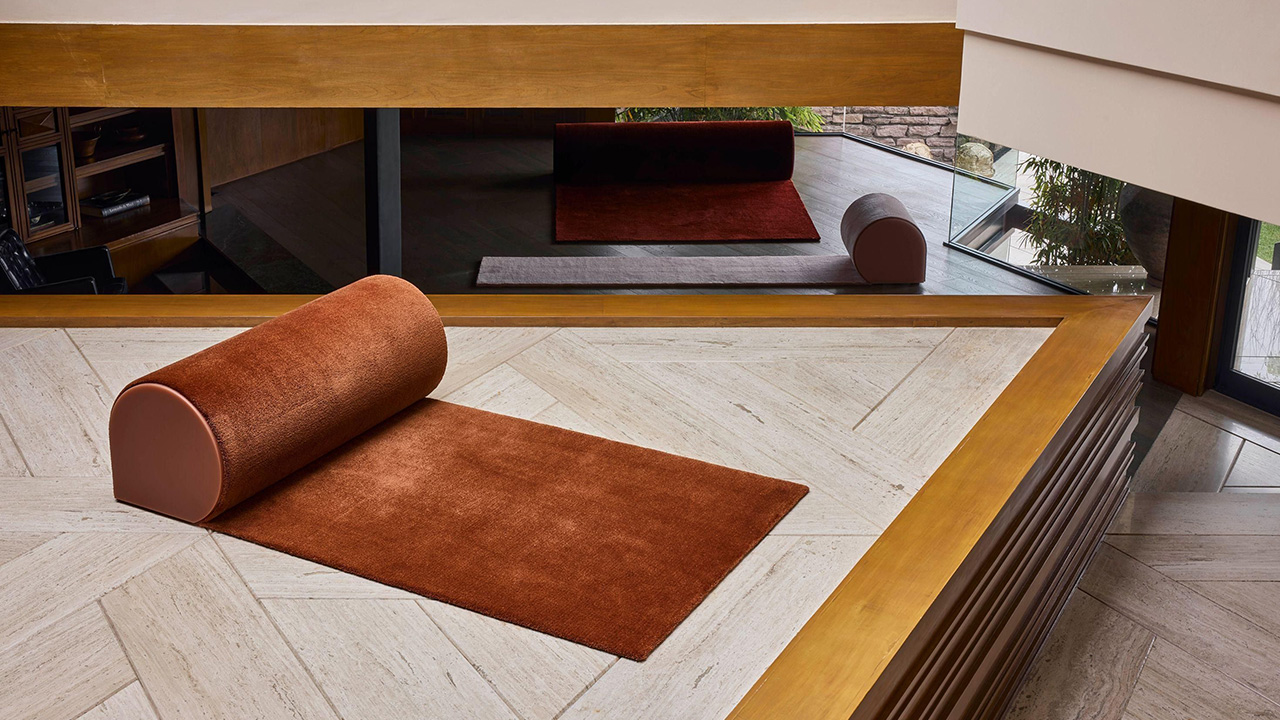 Sabine Marcelis’ Designs Rug That Doubles Up as Seating Furniture