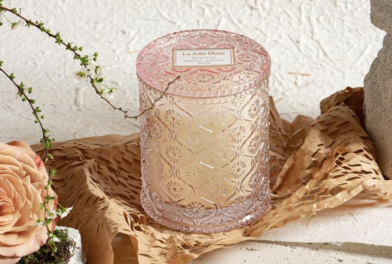 Santal Rose Scented Candle