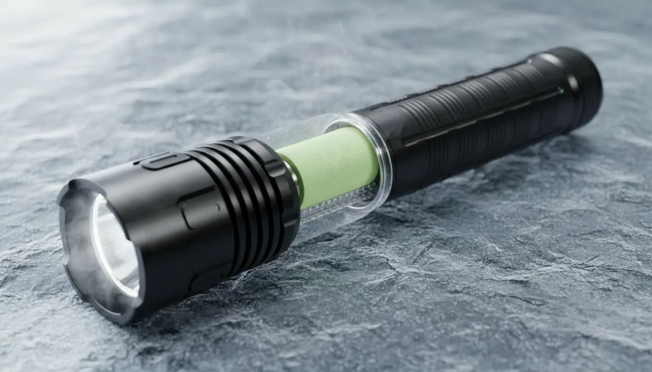Sodiumfrostglow is World's First Flashlight Powered by 10,000mAh Sodium-Ion Battery