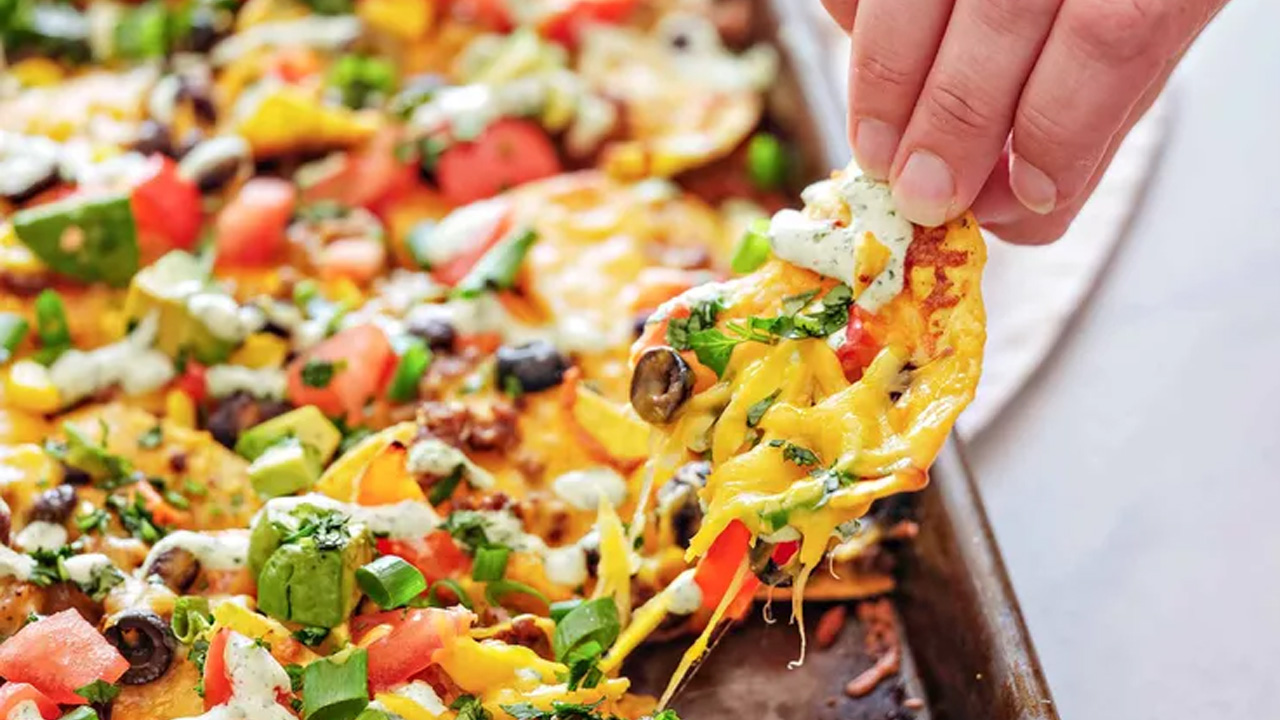 Loaded Sheet Pan Nachos