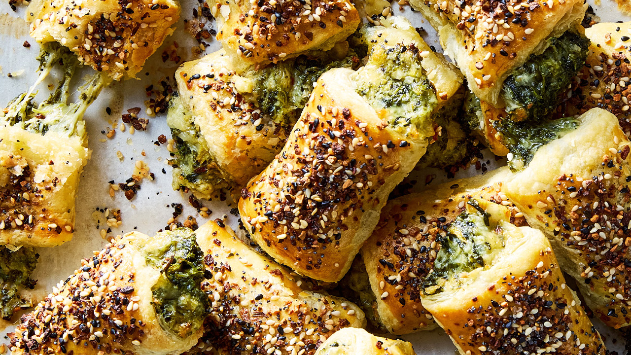 Spinach Dip Rolls