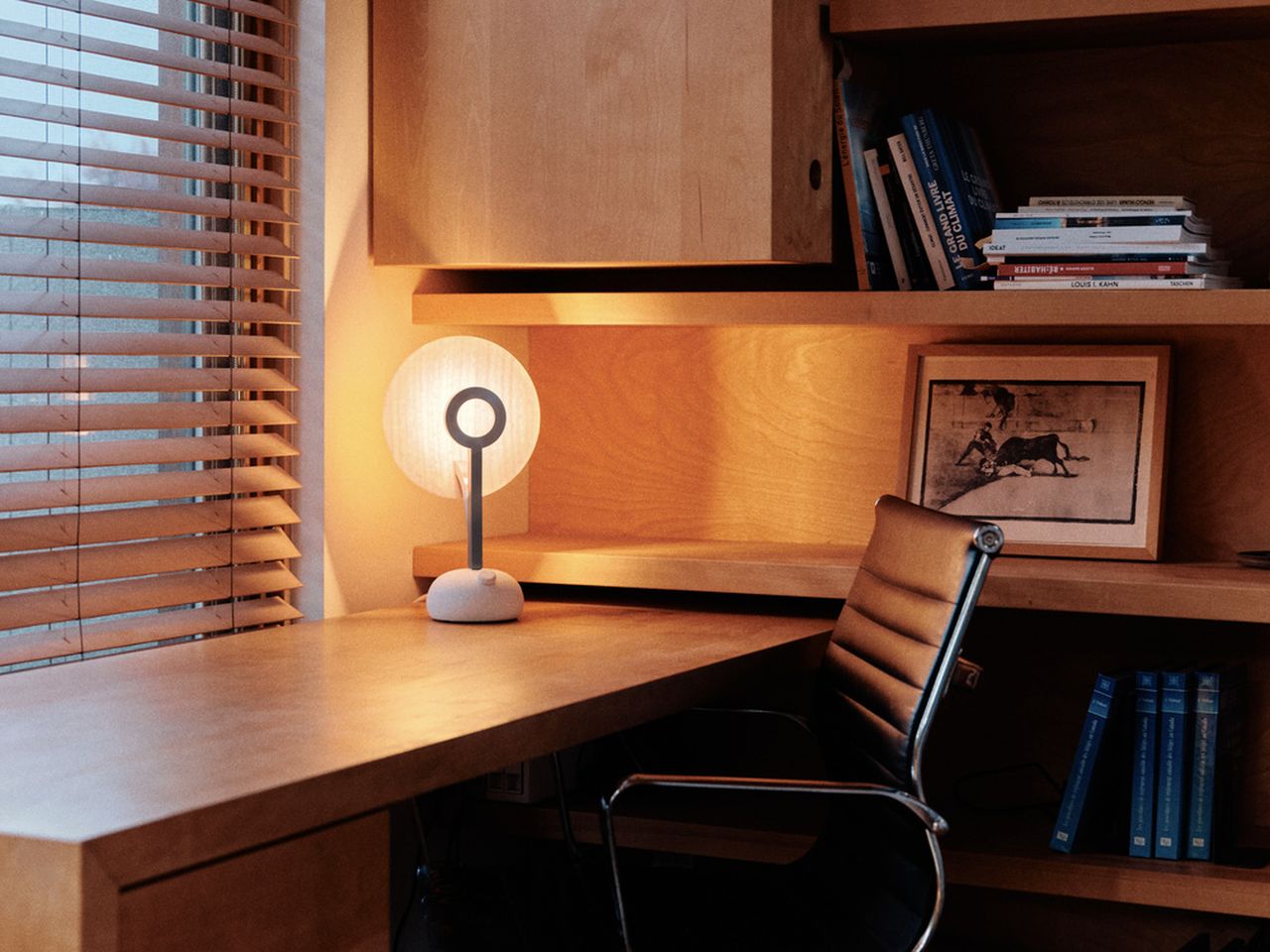 TL-1 Lamp with plant-based reflector by Juba at IDS Toronto