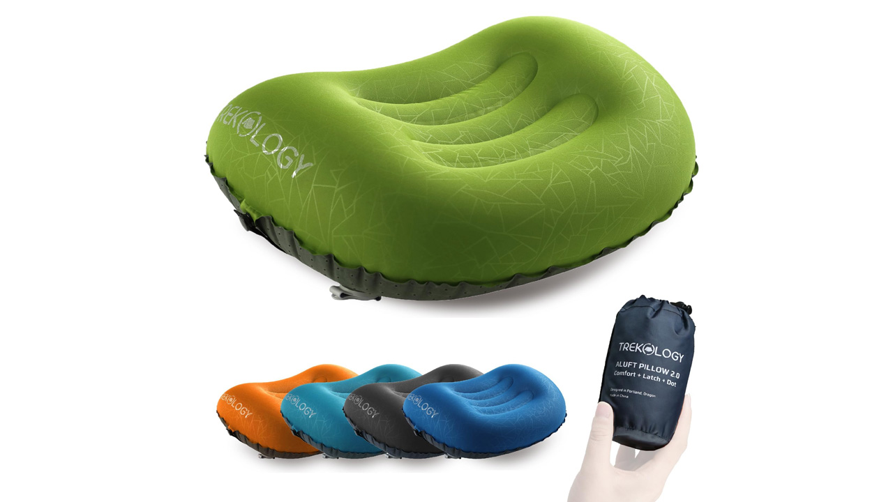 TREKOLOGY Ergonomic Inflating Pillow