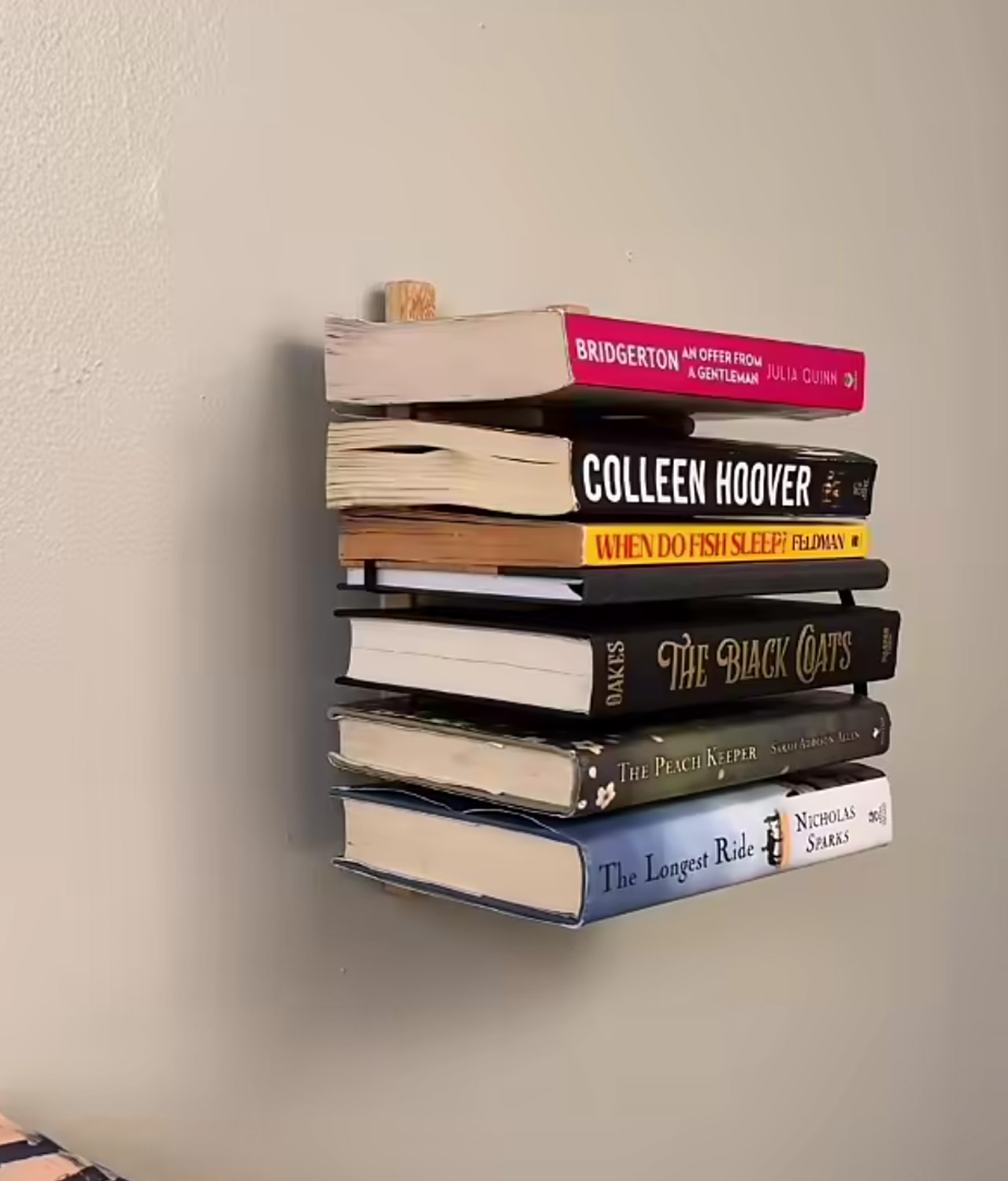 The bookshelves adorn walls with Scandinavian aesthetic