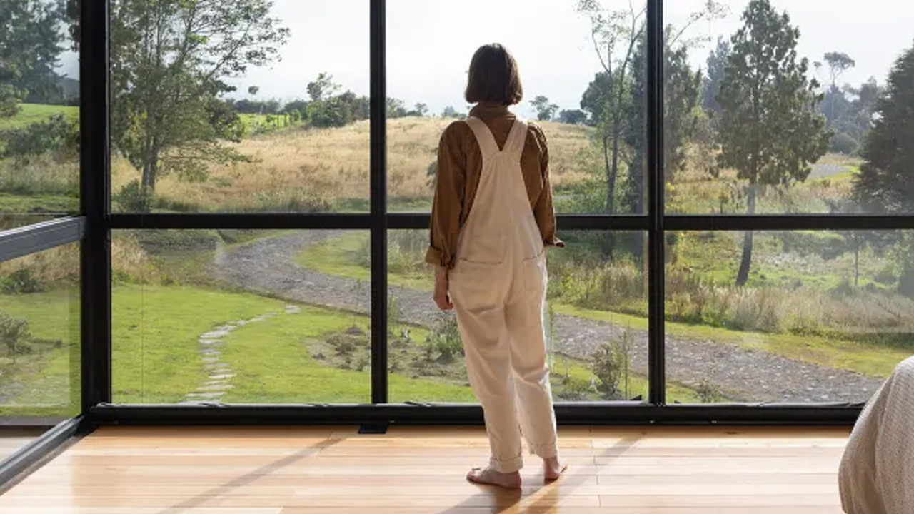 The warm sunlight brighten up the interior