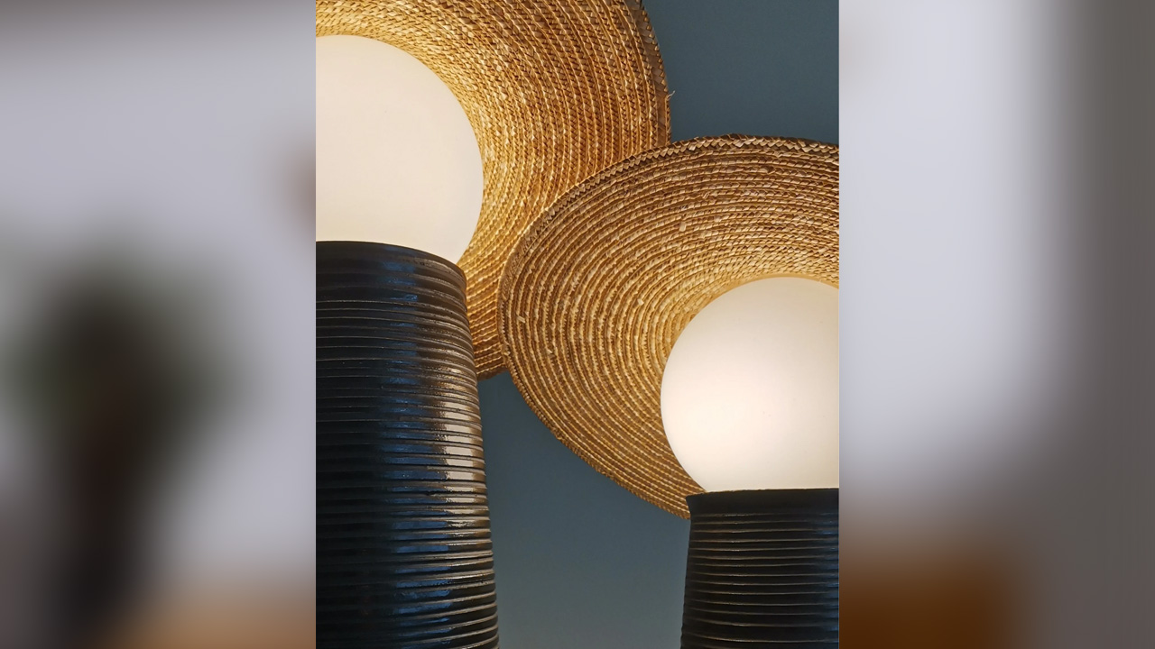 The stunning lamps look like they are staring at you