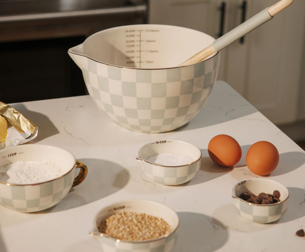 Thyme & Table 5-Piece Ceramic Mixing Bowl Set