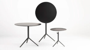 LAYER Designs Trio of Stackable and Foldable Tables for Flexible Working Environments Triada Lift Tables are Designed to Support Dynamic and Flexible Working Environments
