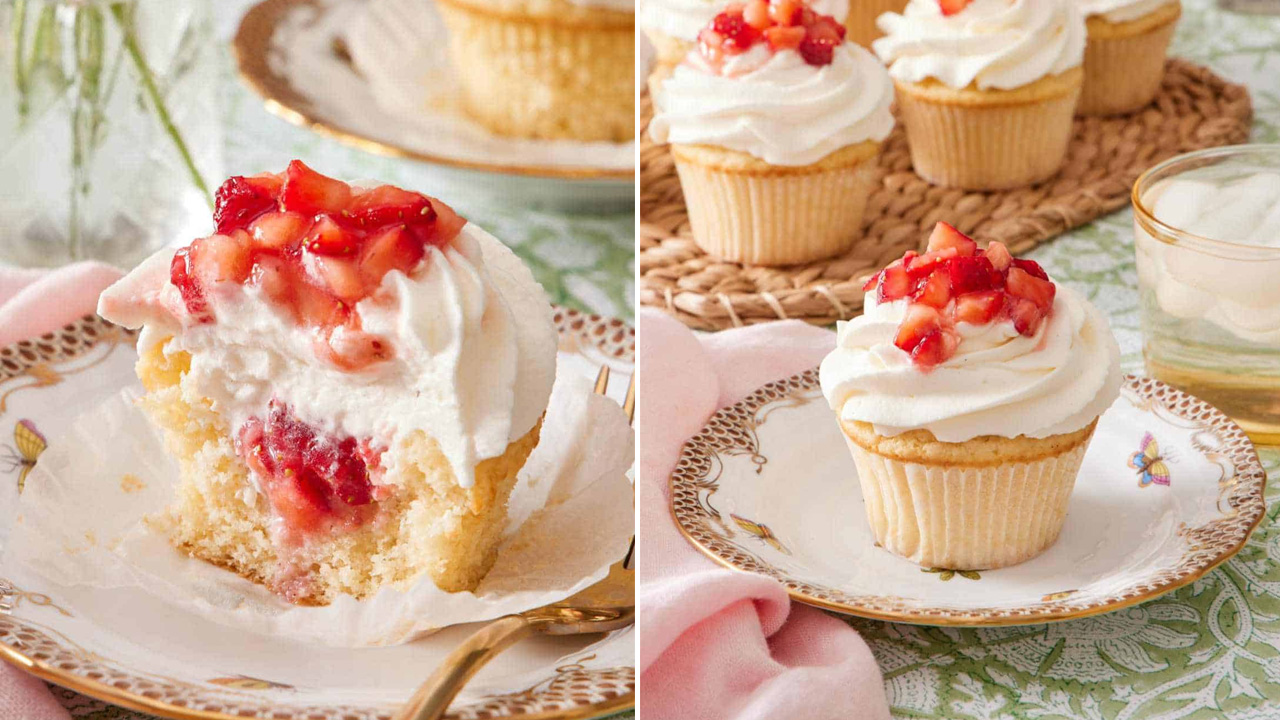 Strawberry Shortcake Cupcakes