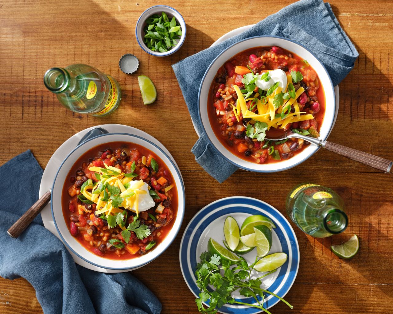 Vegetarian Chili with Grains and Beans
