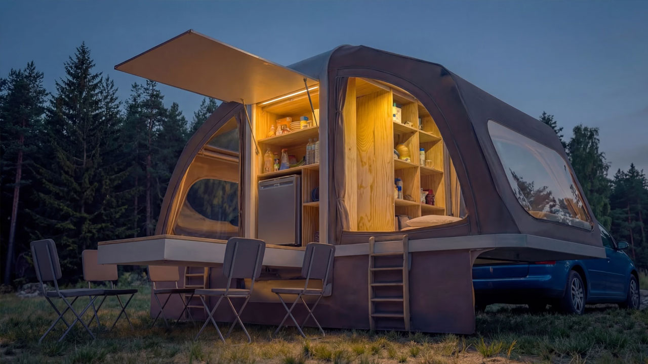 Wingcube camper pod