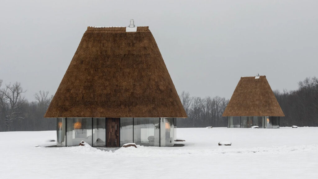 YOD Group Replaces Plastered Walls of Traditional Ukrainian Mazanka With Glass Facades to Make Unique Guesthouses