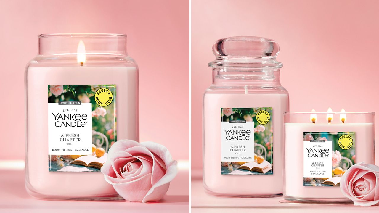 Yankee Candle x Reese’s Book Club collaboration - A fresh Chapter Candle