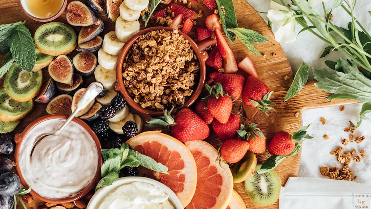 Yogurt & Granola Breakfast Grazing Board