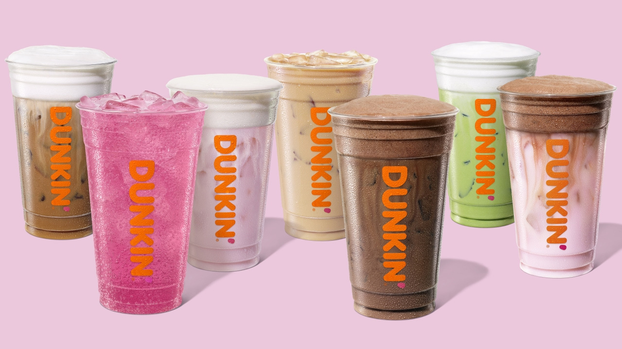 Dunkin' Valentine's Day menu-drinks
