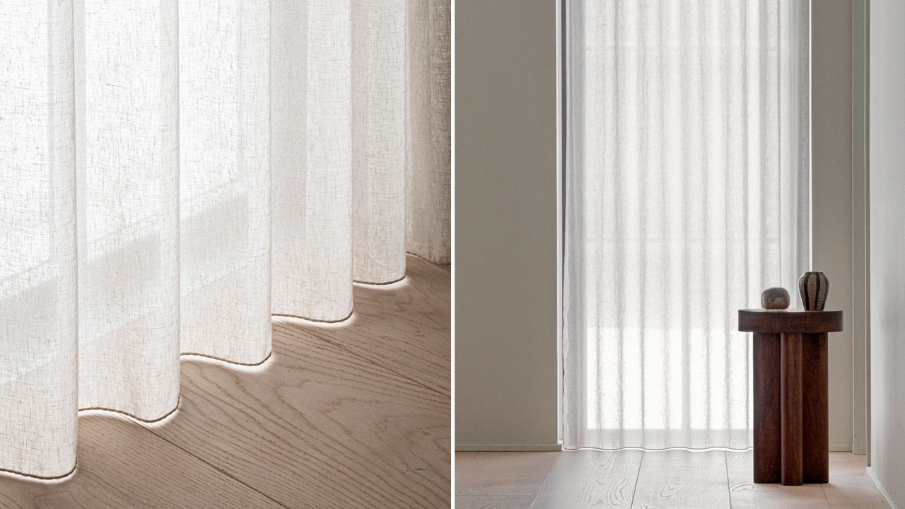 The sheer curtain bring in soft natural light