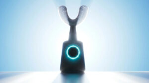 Y-Brush Halo Cleans Mouth Bacteria Within Seconds While Examining Oral Health Y-brush Halo