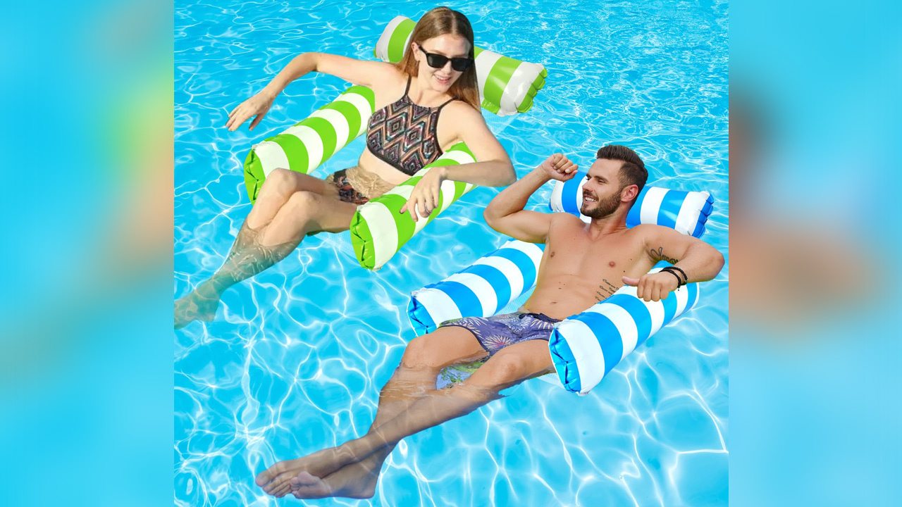 2 Pack Inflatable Pool Hammock Floats