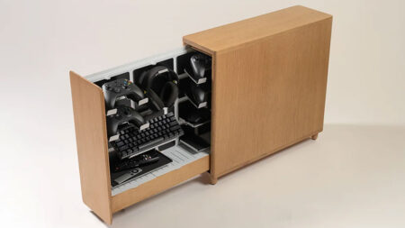 340 End Table storage from inside