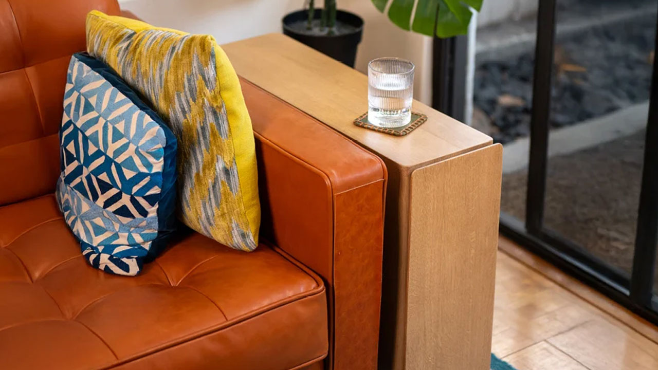 340 End Table next to a couch