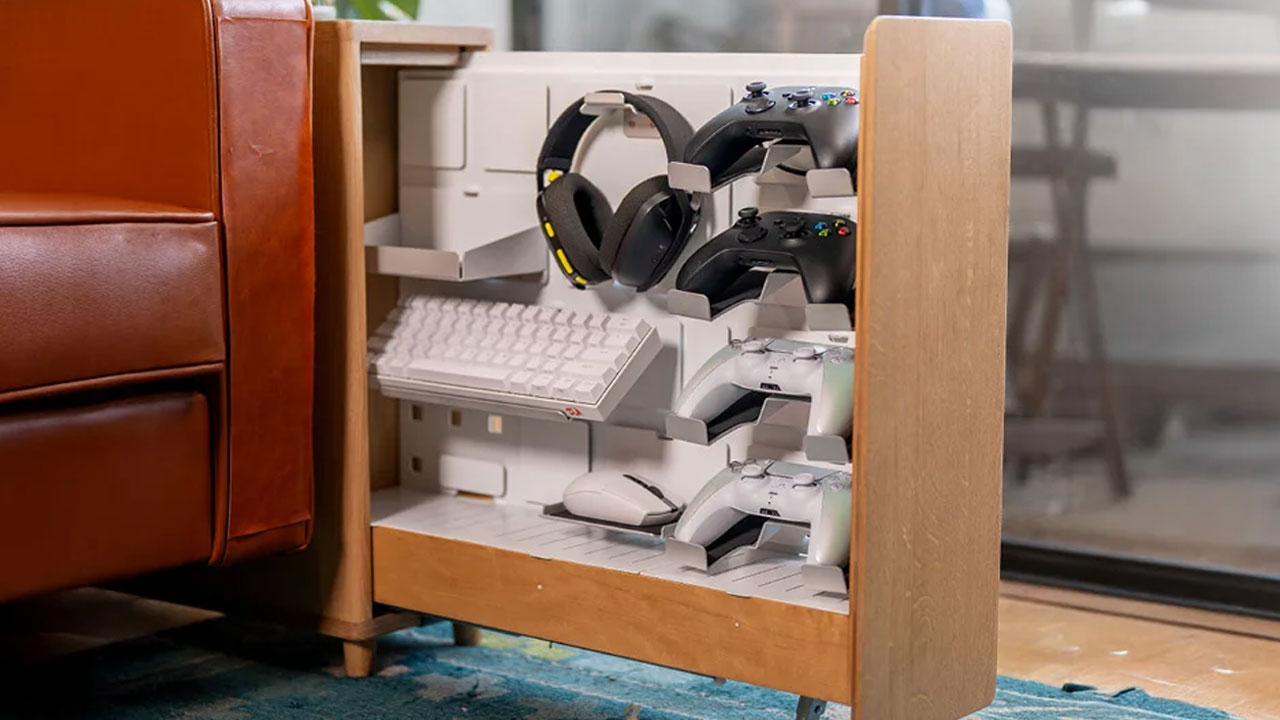 340 End Table is modular storage solution for peripherals