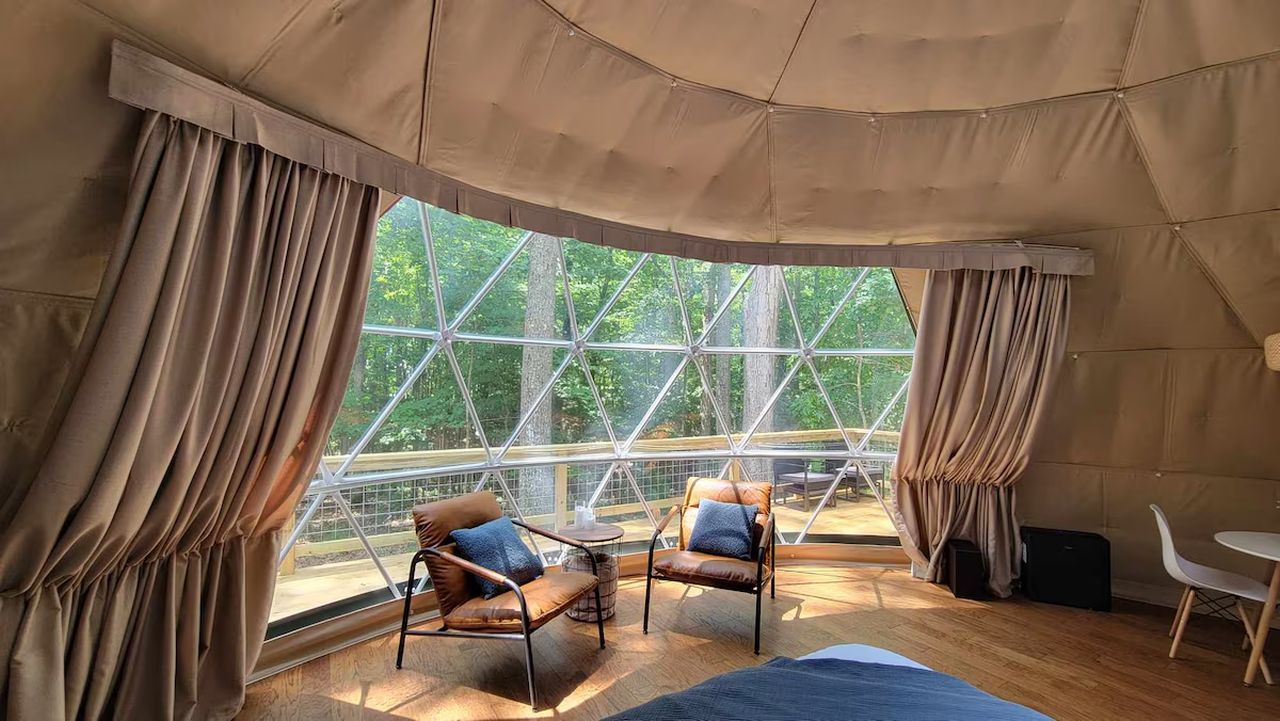 Bluestone Glamping Dome_Interior_1