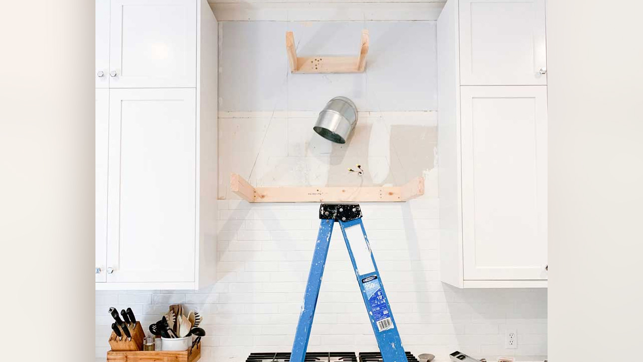 Build a Farmhouse Vent Hood Cover Frame