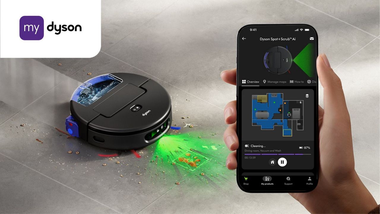 Dyson’s First Ever Robot Vacuum and Mop Uses AI, Green Light and Onboard Camera to Spot Stains on Your Floor