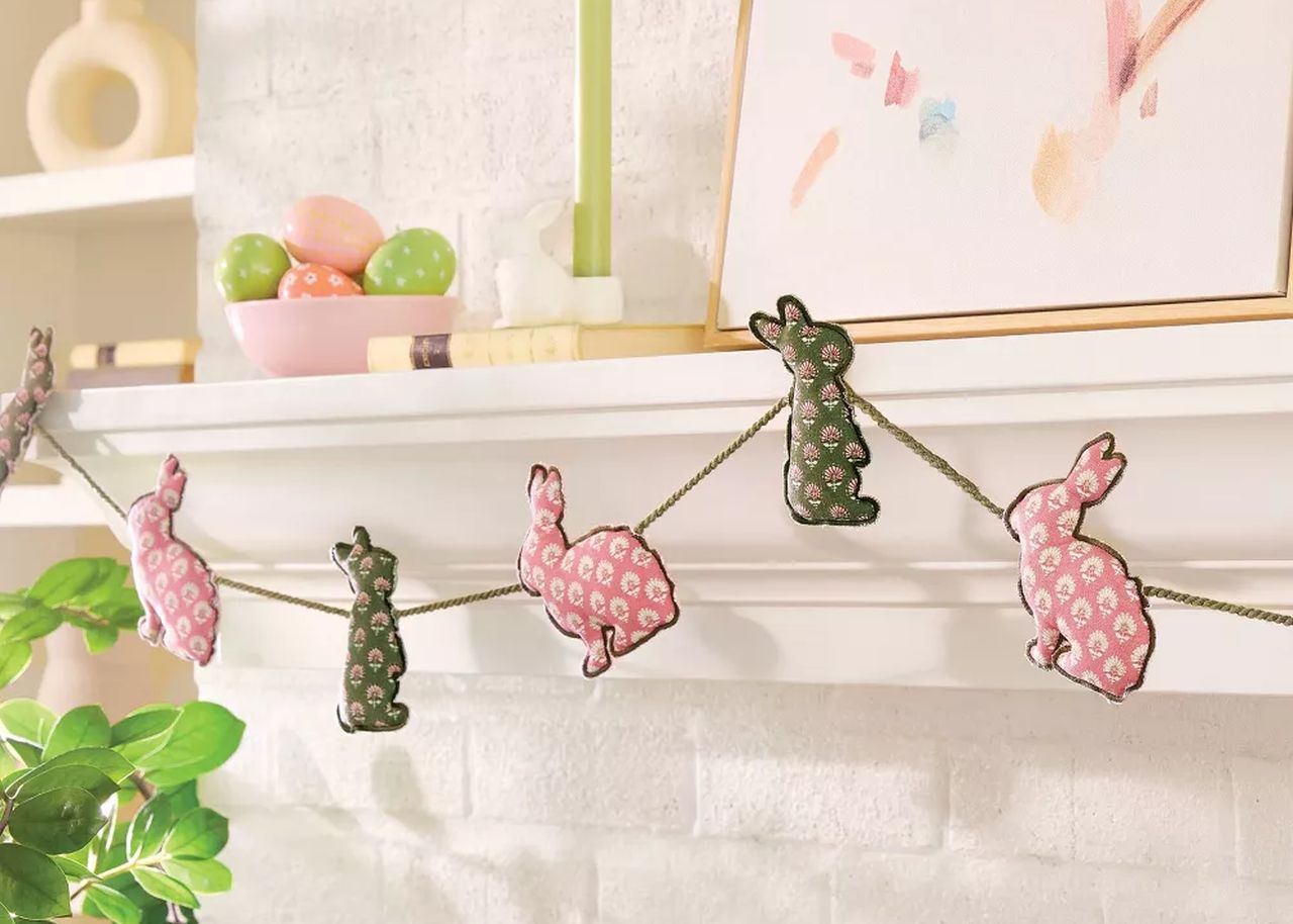 Easter Fabric Printed Bunny Garland