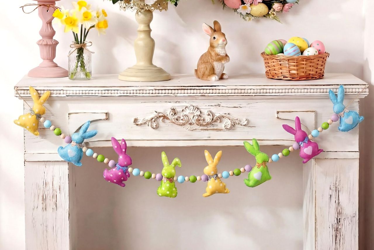 Felt Bunny Garland