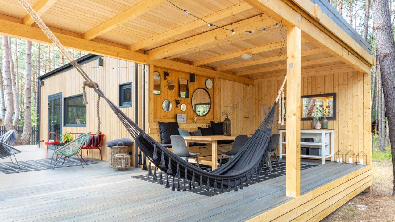 Forest tiny house in Poland