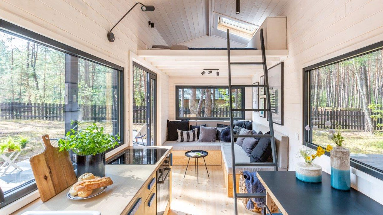 Forest tiny house in Poland