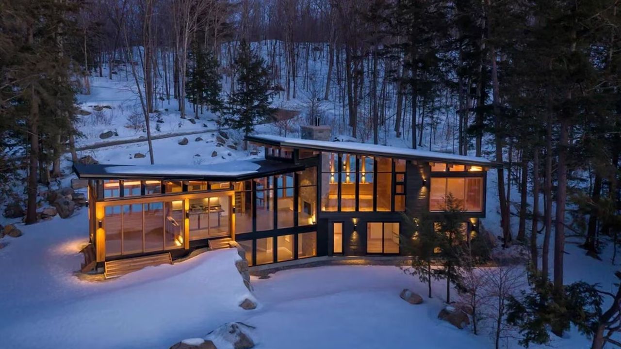Heated Rivalry Cottage Available on Airbnb - winter view