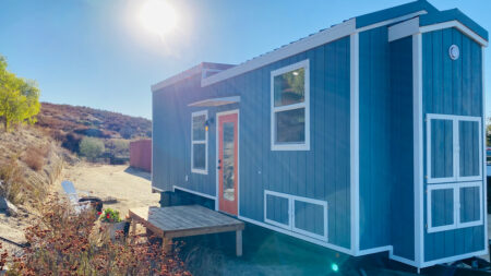 Love Shack Tiny House Smartly Integrates a Slide-Out Bed to Maximize Sleeping Space LifEscape Builders_Love Shack Tiny House